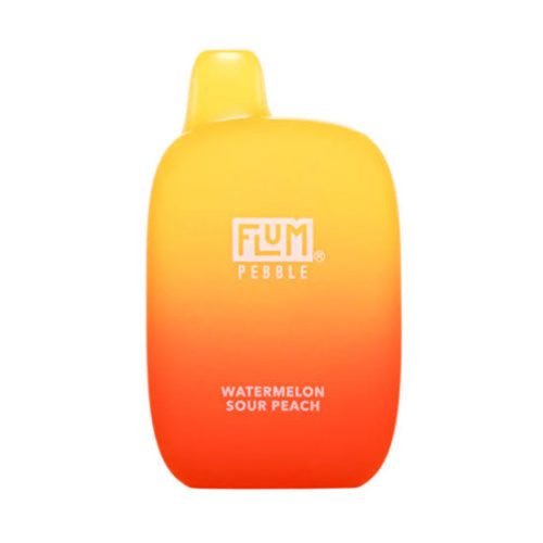 Watermelon Sour Peach Flavored Flum Pebble Disposable Vape Device - 6000 Puffs | thesmokeplug.com - 1PC