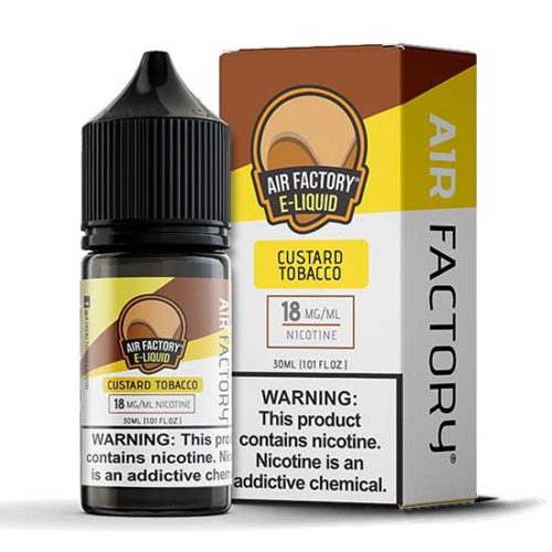 Air Factory Custard Tobacco Salt 30ml | thesmokeplug.com