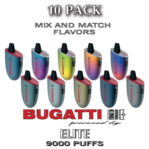 BUGATTI ELITE by AROMA KING Disposable Vape Device | 9000 Puffs - 10PK