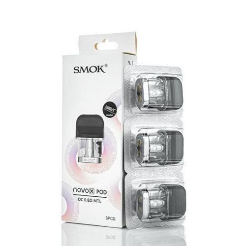 Dc Mtl 0.8Ohm Smok Novo X Replacement Pod Cartridge 3Pk 2 - The Smoke Plug