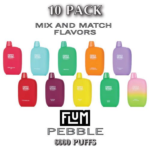 Flum Pebble 6000 Disposable Vape Device | 6000 Puffs – 10PK