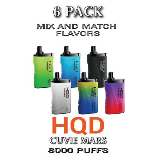 HQD Cuvie MARS Disposable Vape Device – 6PK