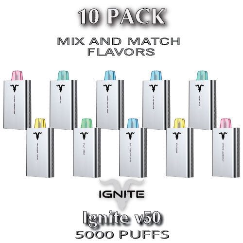 Ignite v50 Disposable Vape Device | 5000 PUFFS - 10PK