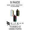 Rifbar Turbo-X Disposable Vape Device | 15000 Puffs - 3PK